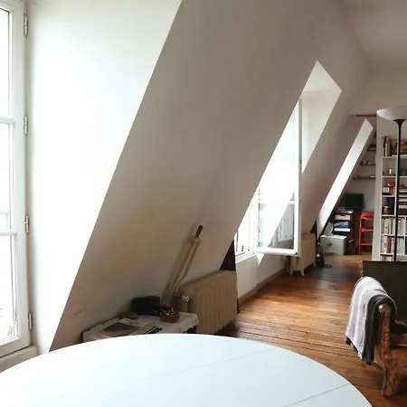 Beautiful Apt With View On The Roofs Of Paris פריז